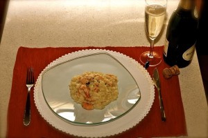 Champagne risotto