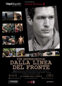 tim hetherington dalla linea al fronte locandina film