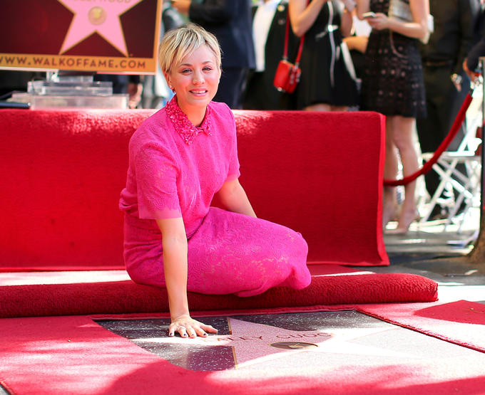 Kaley Cuoco Honored On The Hollywood Walk Of Fame