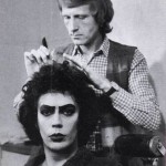 Tim Curry durante il trucco