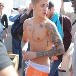 Justin Bieber Goes Shirtless In Cannes