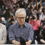 Parker Posey, Woody Allen e Emma Stone alla presentazione del film al Festival di Cannes