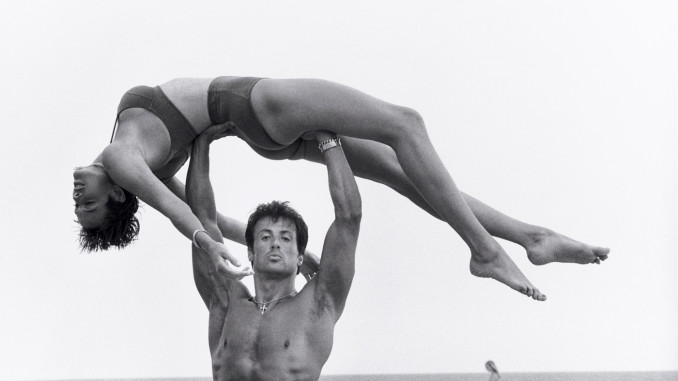 sylvester stallone and brigitte nielsen by herb ritts