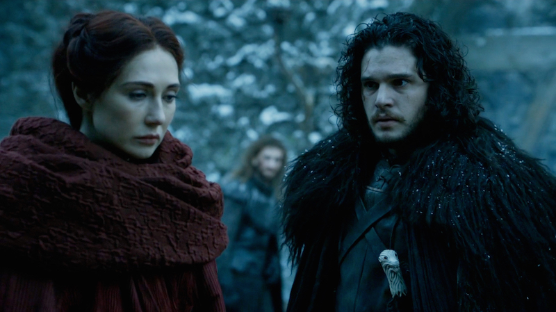 Risultati immagini per melisandre e jon snow