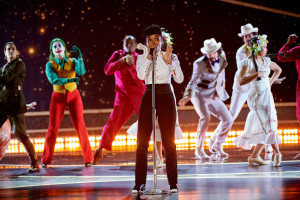 Janelle Monáe performs during the live ABC telecast of the 92nd Oscars® at the Dolby® Theatre in Hollywood, CA on Sunday, February 9th, 2020.