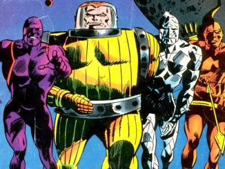 The original Guardians of the Galaxy (1969) Da sinistra a destra: Vance Astrovik, Charlie-27, Martinex T’Naga and Yondo Udonta.