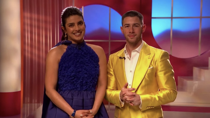 Priyanka Chopra Jonas and Nick Jonas announce the nominees for the 93rd Annual Academy Awards, on Monday, March 15, 2021.